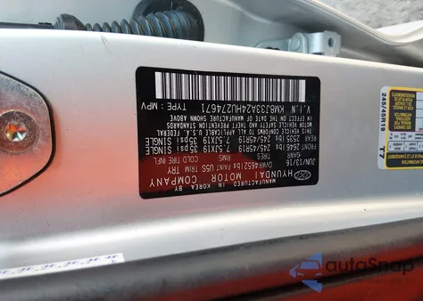 2017 Hyundai Tucson Limited from USA, damaged, VIN KM8J33A24HU274671